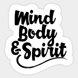 Mind, Body & Spirit Sticker